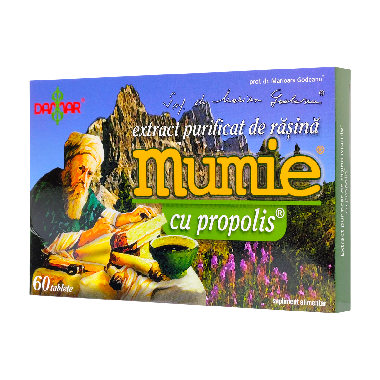 Extract purificat de rasina mumie cu propolis 60 tablete