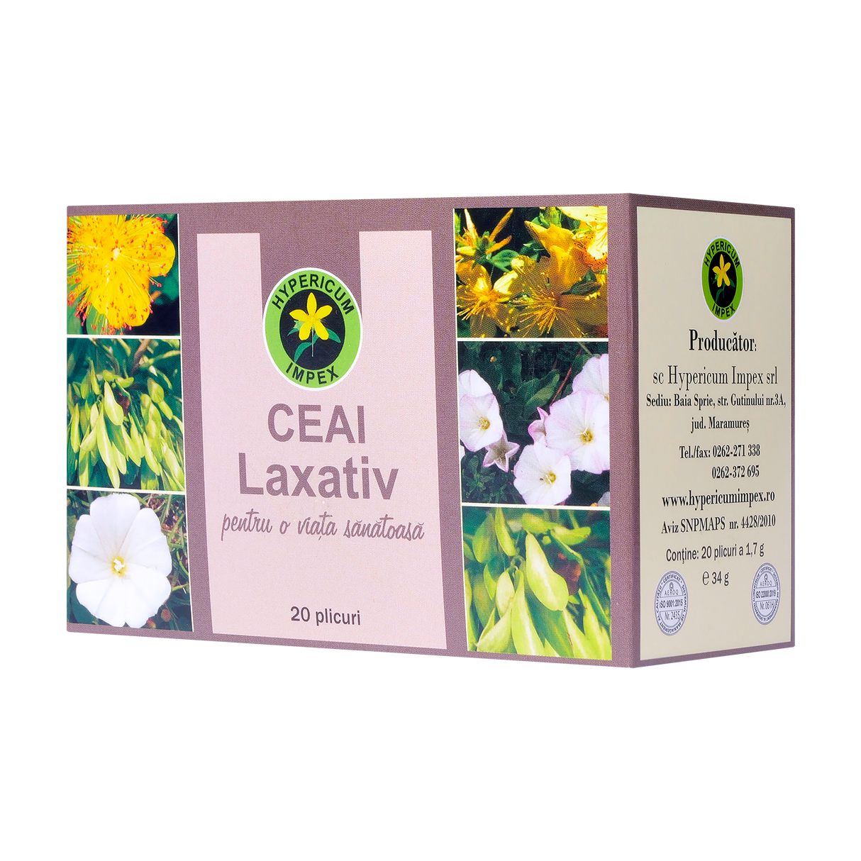 Ceai laxativ 20 plicuri Hypericum