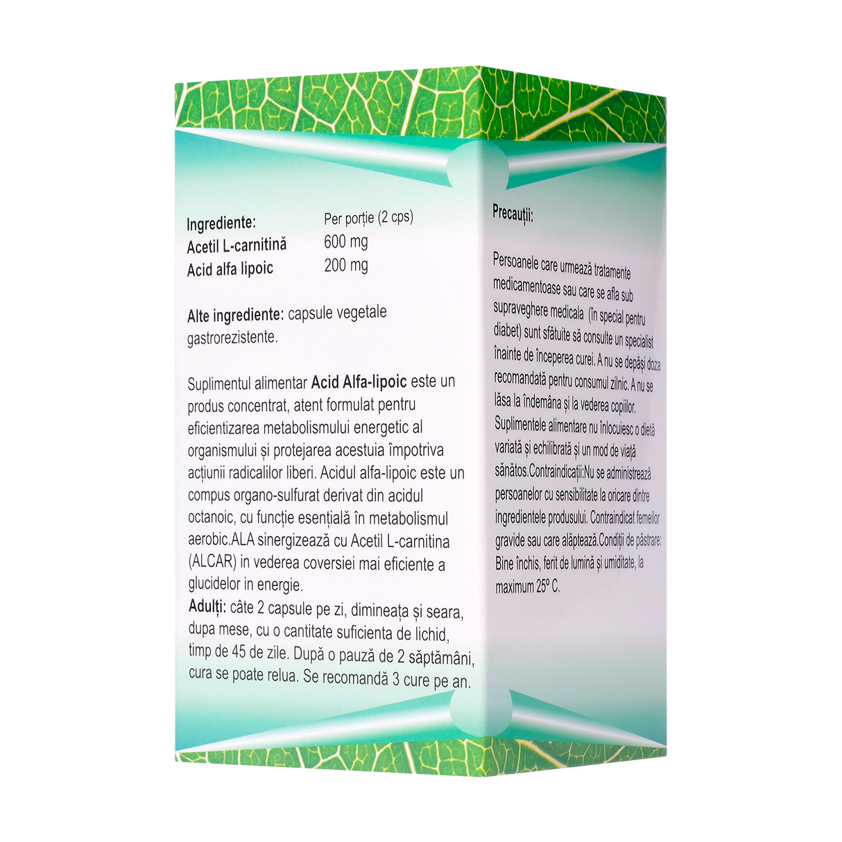 Acid alfa lipoic 60 capsule