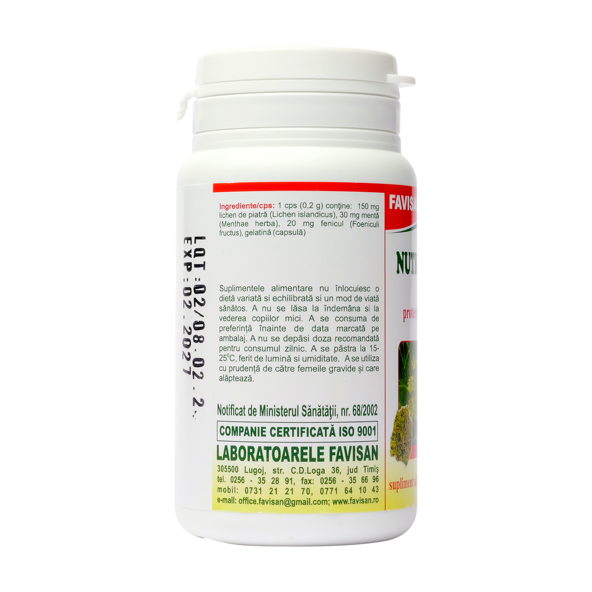 Nutrisan PVA protectia pancreasului 70 capsule