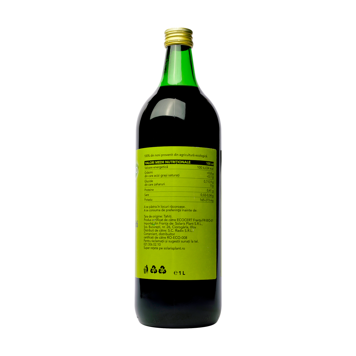 Suc de noni de Tahiti eco 1l Solaris Bio