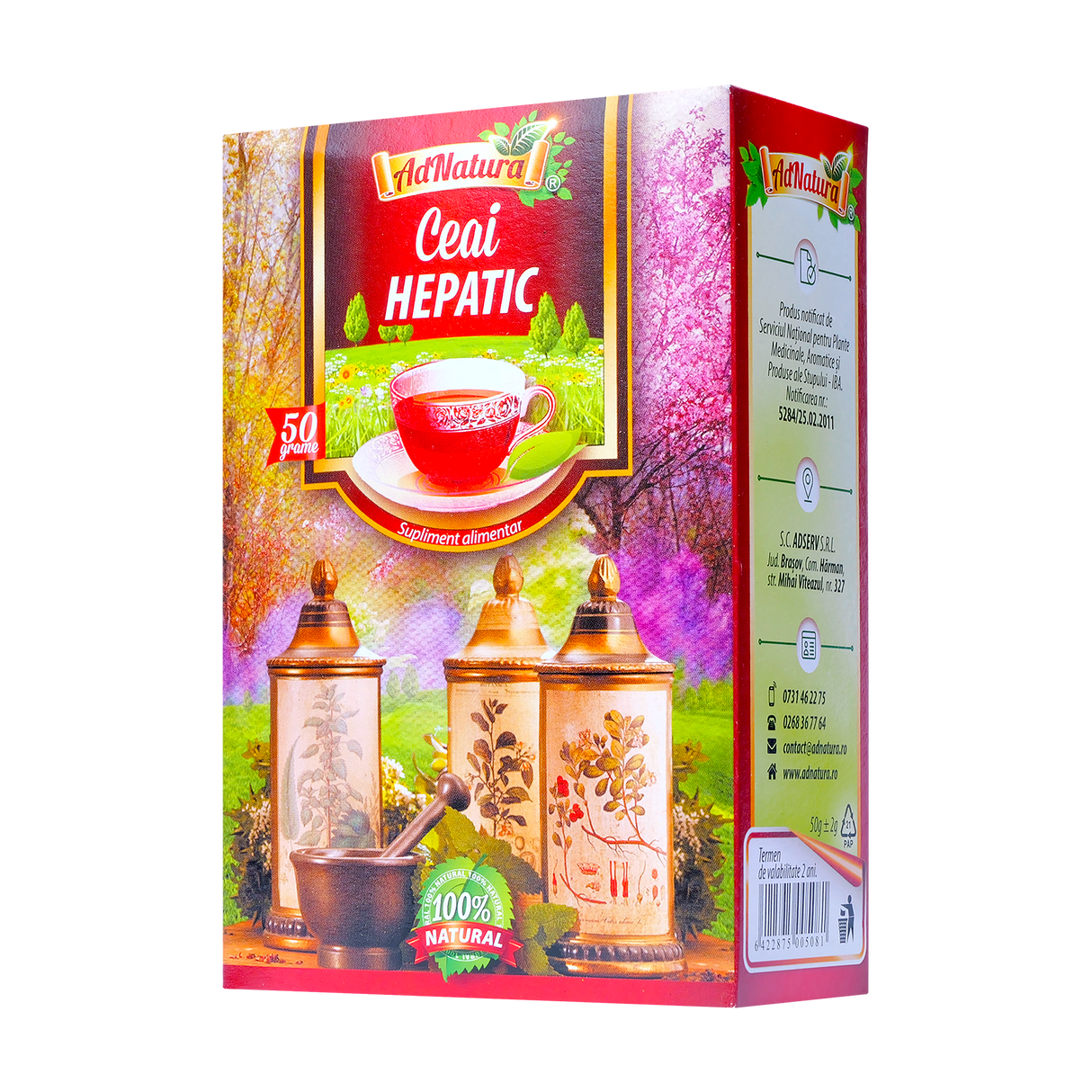 Ceai Hepatic 50 g AdNatura
