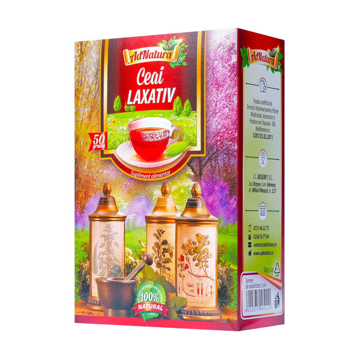 Ceai Laxativ 50 g AdNatura