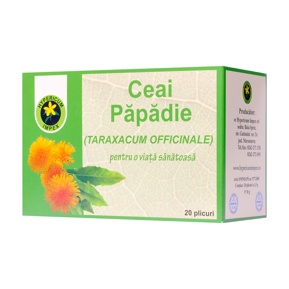 Ceai papadie 20 plicuri