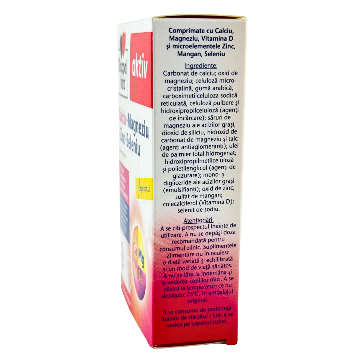 Calciu+Magneziu+Zinc+Seleniu 30 tablete