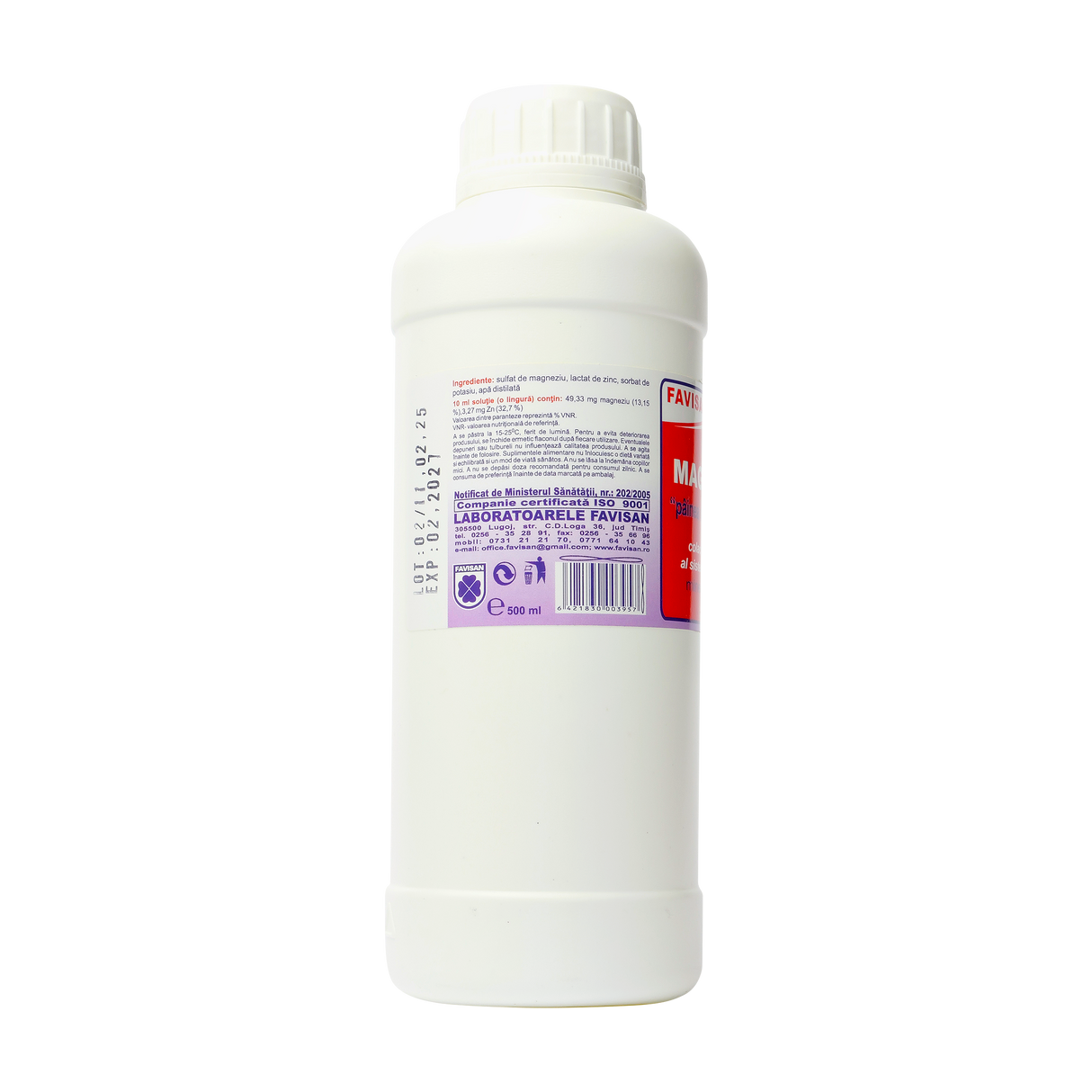 Magneziu solutie 500 ml