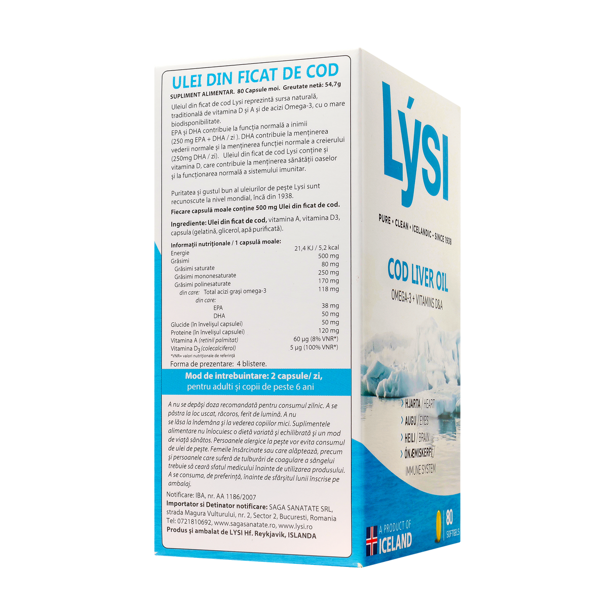 Ulei ficat de cod 80 capsule