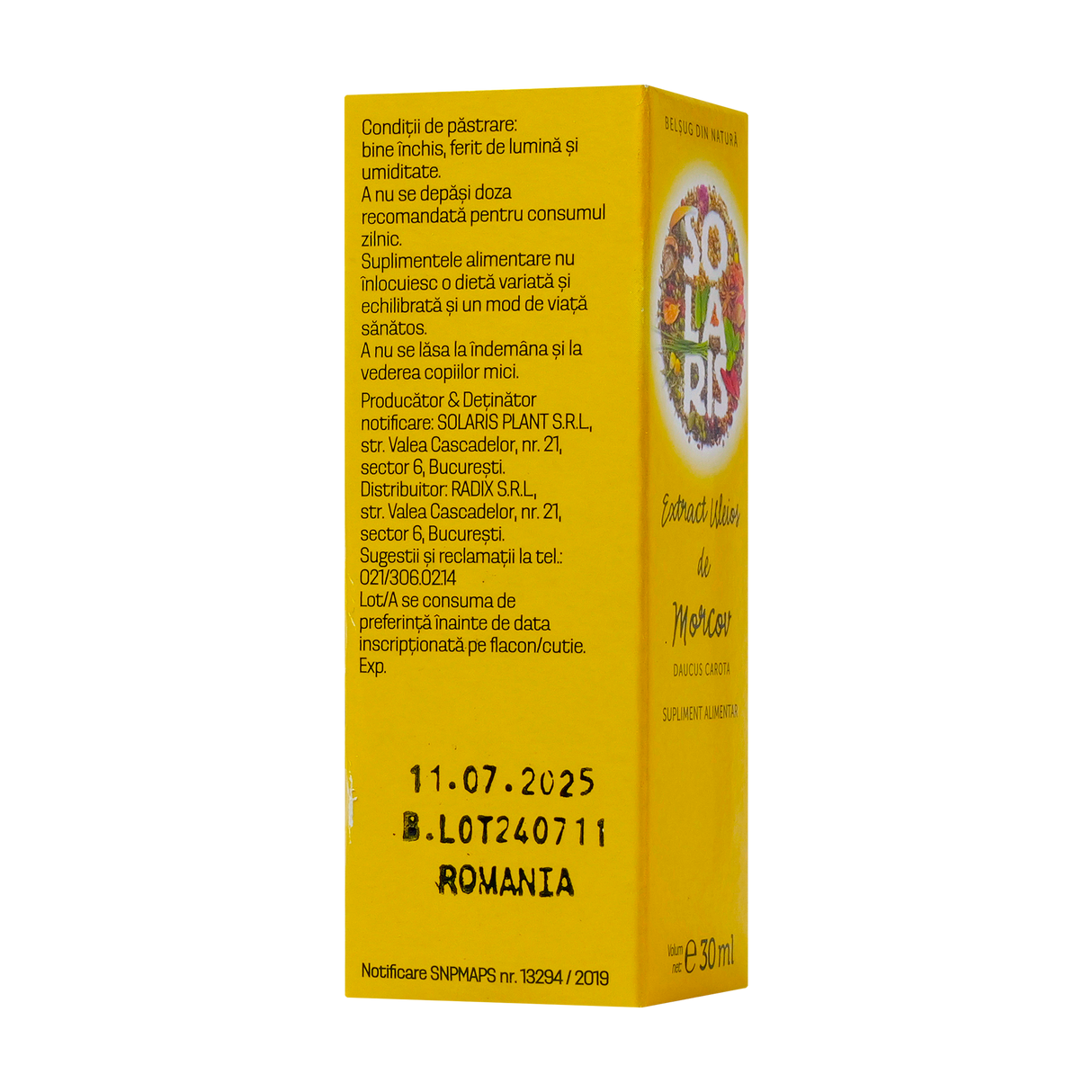 Extract uleios de morcov 30 ml