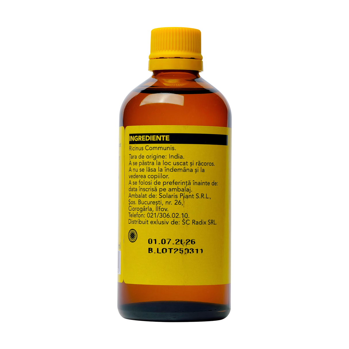 Ulei ricin 100 ml Solaris