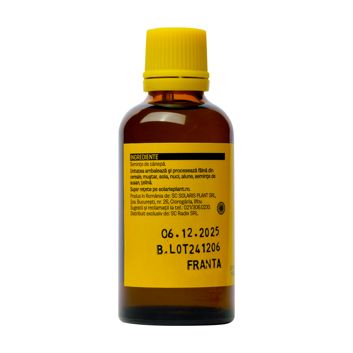 Ulei seminte canepa presat la rece 50 ml