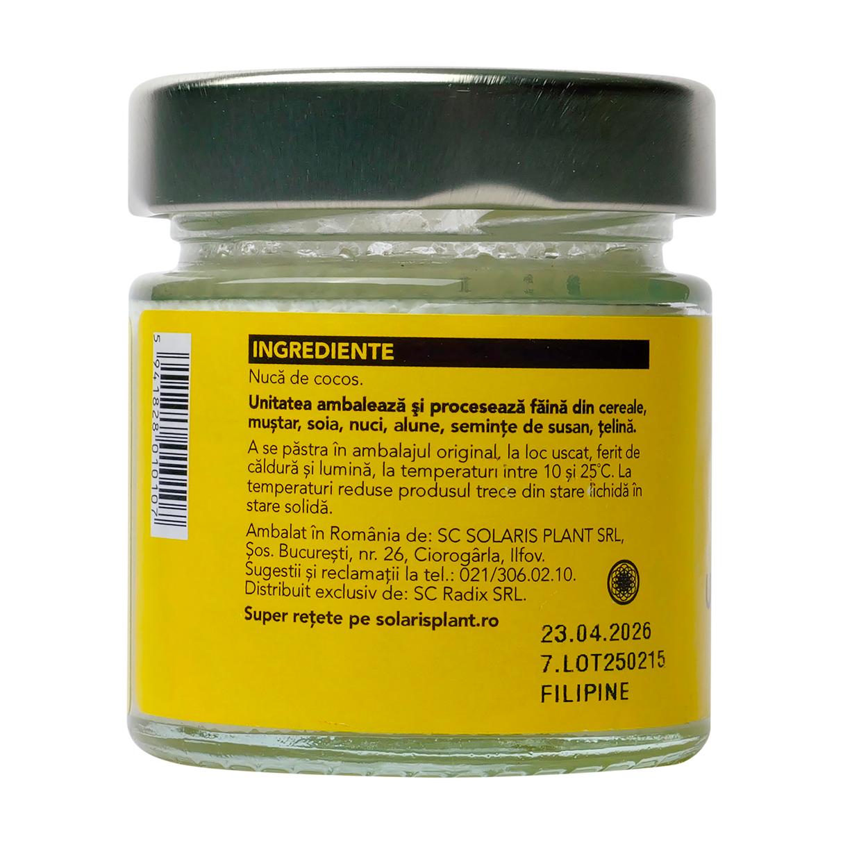 Ulei cocos presat la rece 100 ml