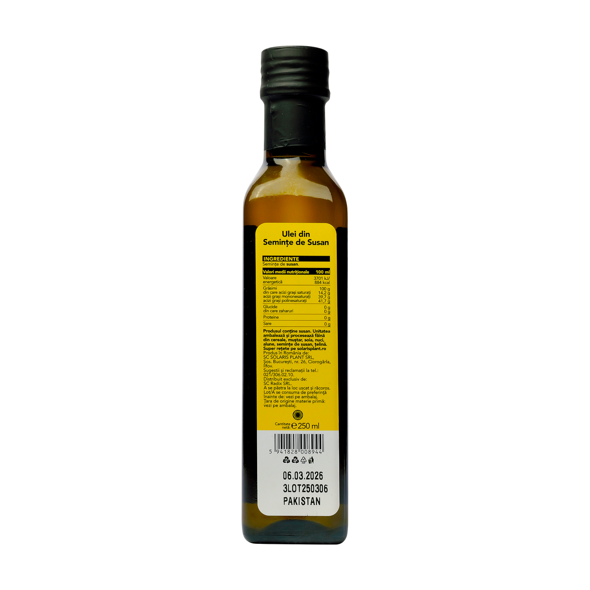 Ulei seminte susan presat la rece 250 ml