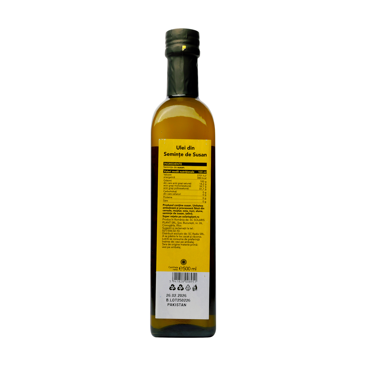 Ulei seminte susan presat la rece 500 ml