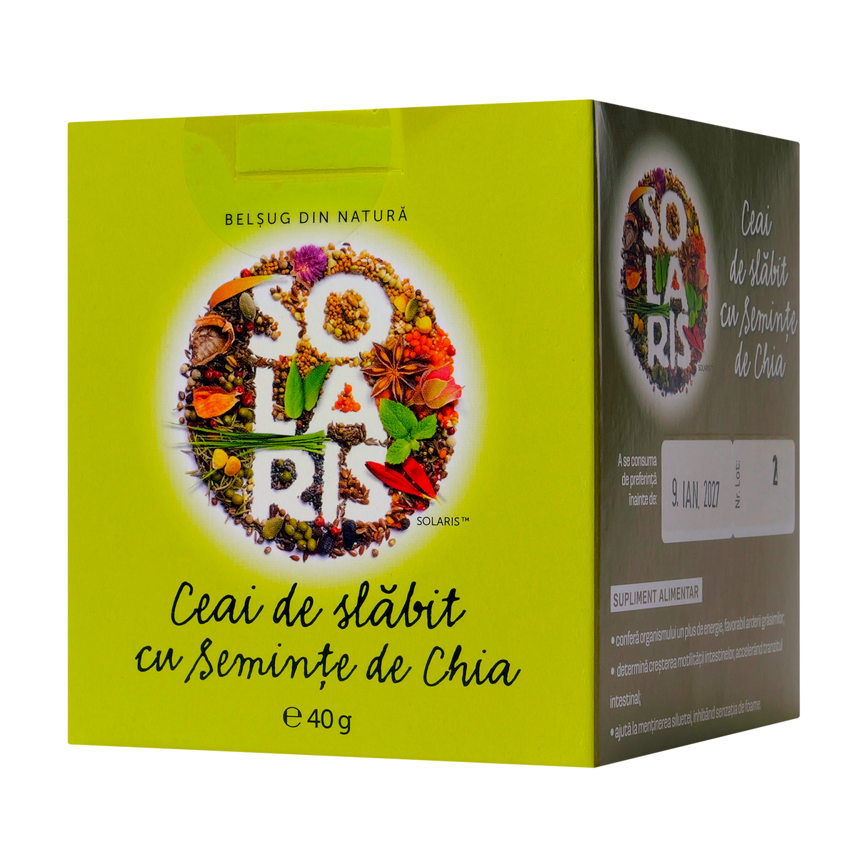 Ceai de slabit cu seminte de chia 20 plicuri