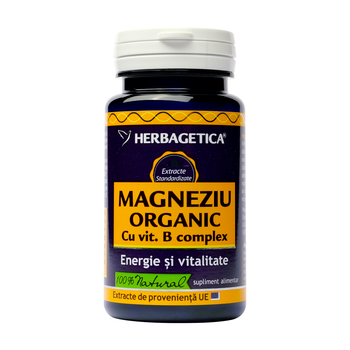 Magneziu organic B-complex 30 capsule