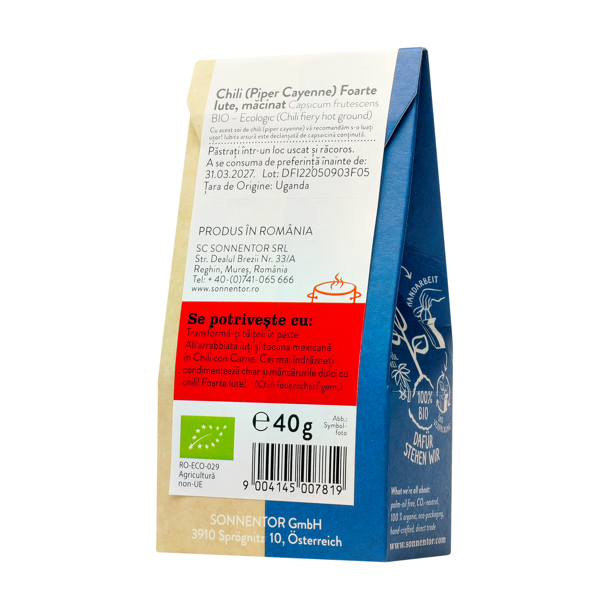 Chili foarte iute macinat 40 g
