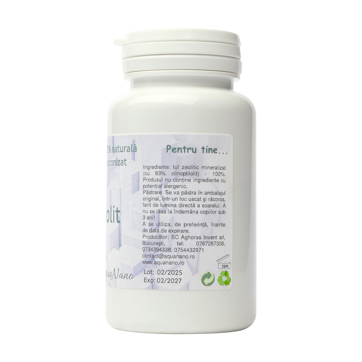 Zeolit micronizat si activat 100 g