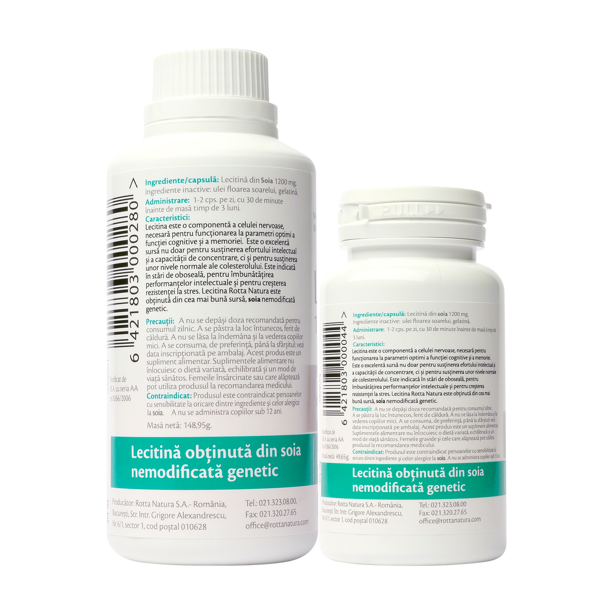 Pachet lecitina 1200mg 120 capsule