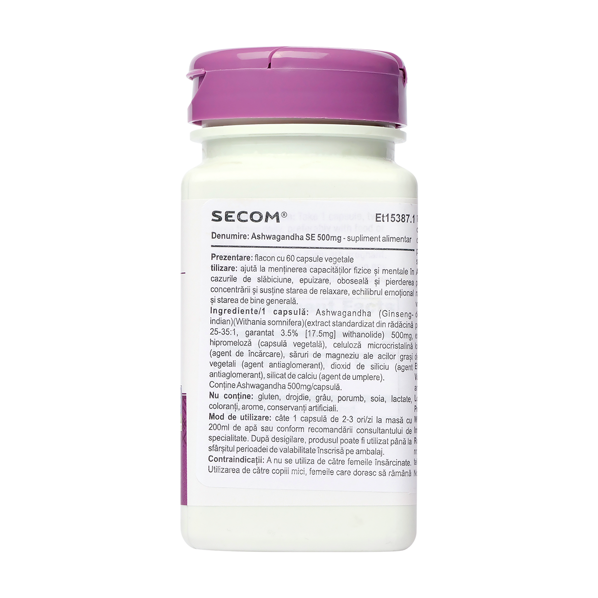 Ashwagandha se 500mg 60 capsule