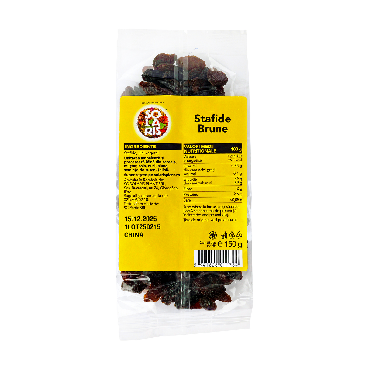 Stafide brune 150 g