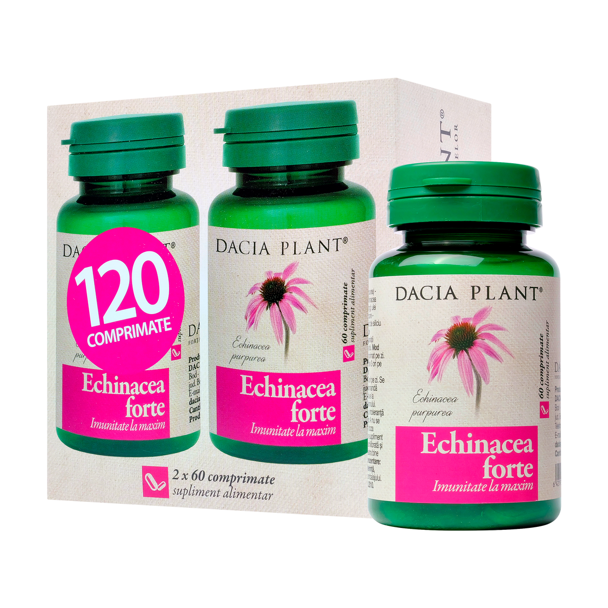 Echinaceea forte 120 comprimate