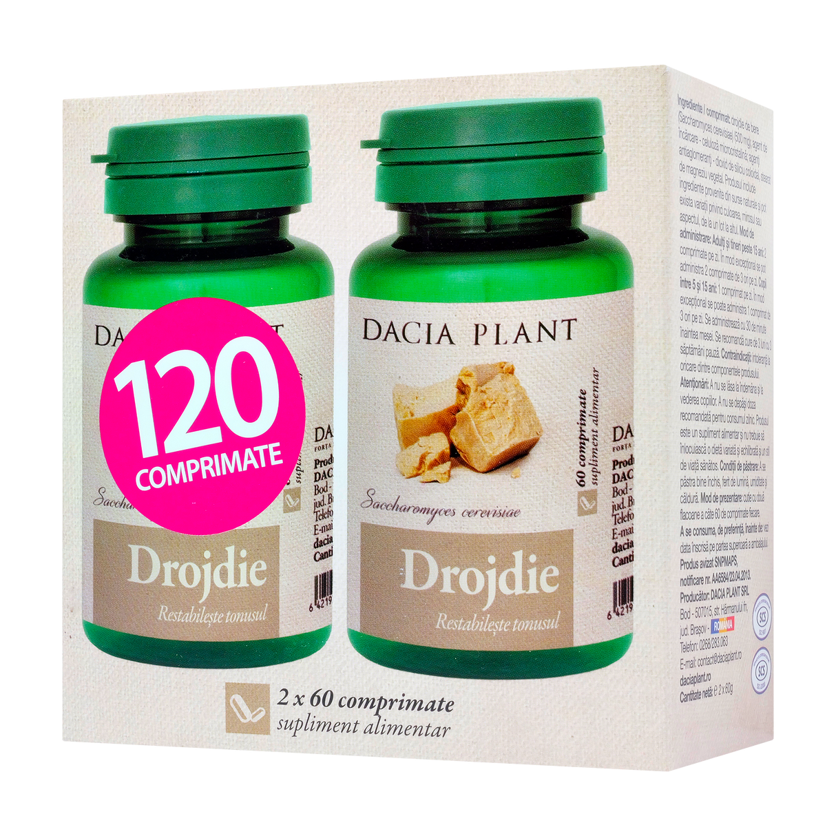 Drojdie 120 comprimate