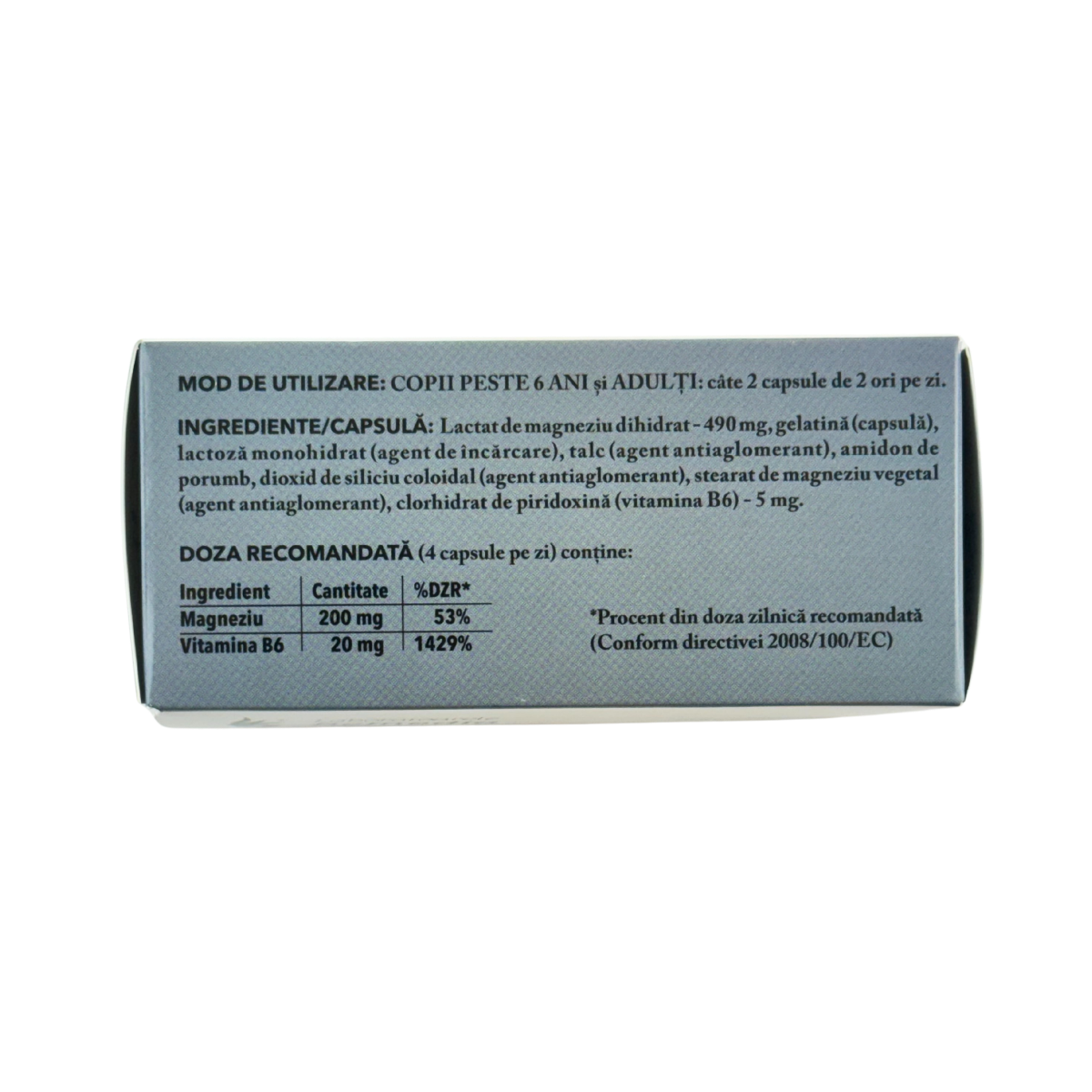 Magneziu + B6 50mg 50 comprimate