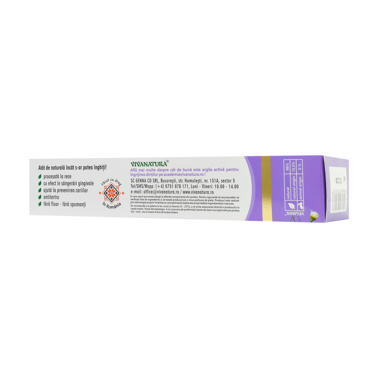 Pasta de dinti Homeopatic 80 ml