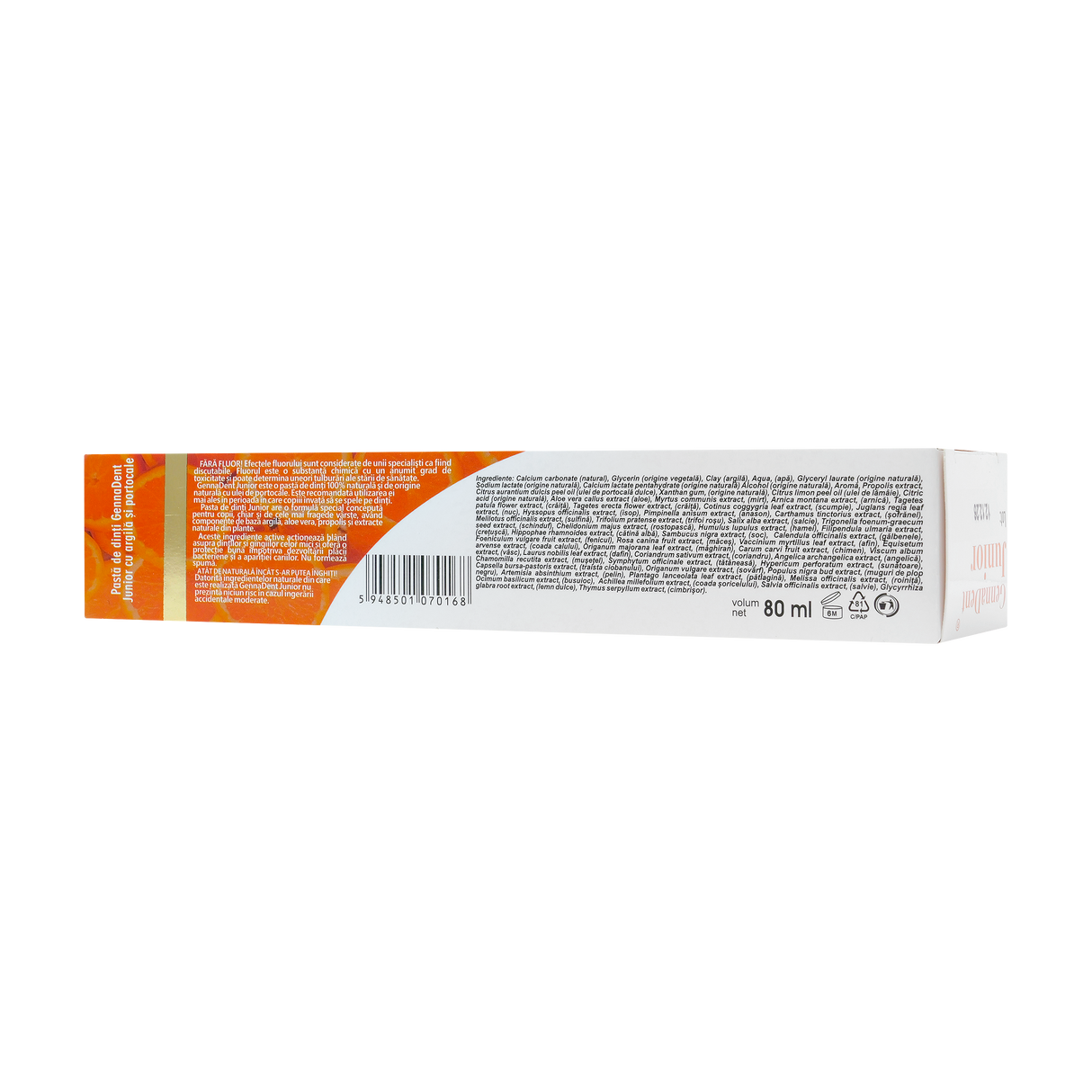 Pasta de dinti Junior portocale 80 ml