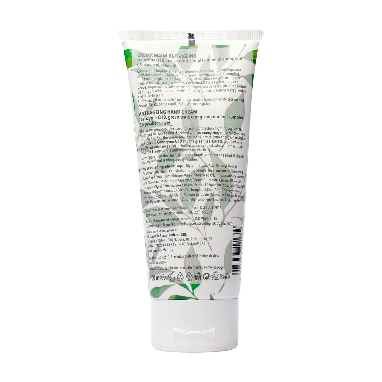 Crema maini Q10 mineral complex 100 ml
