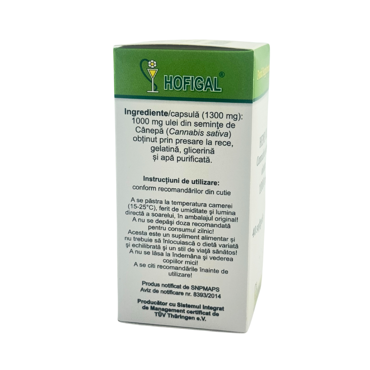 Ulei canepa 1000mg 40 capsule