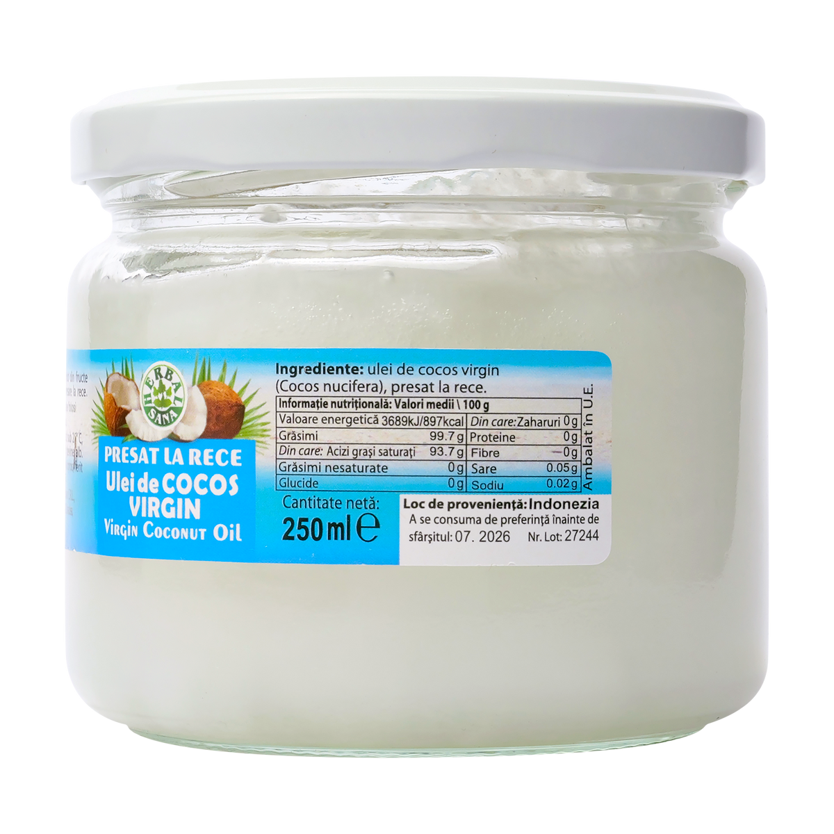 Ulei cocos 250 ml
