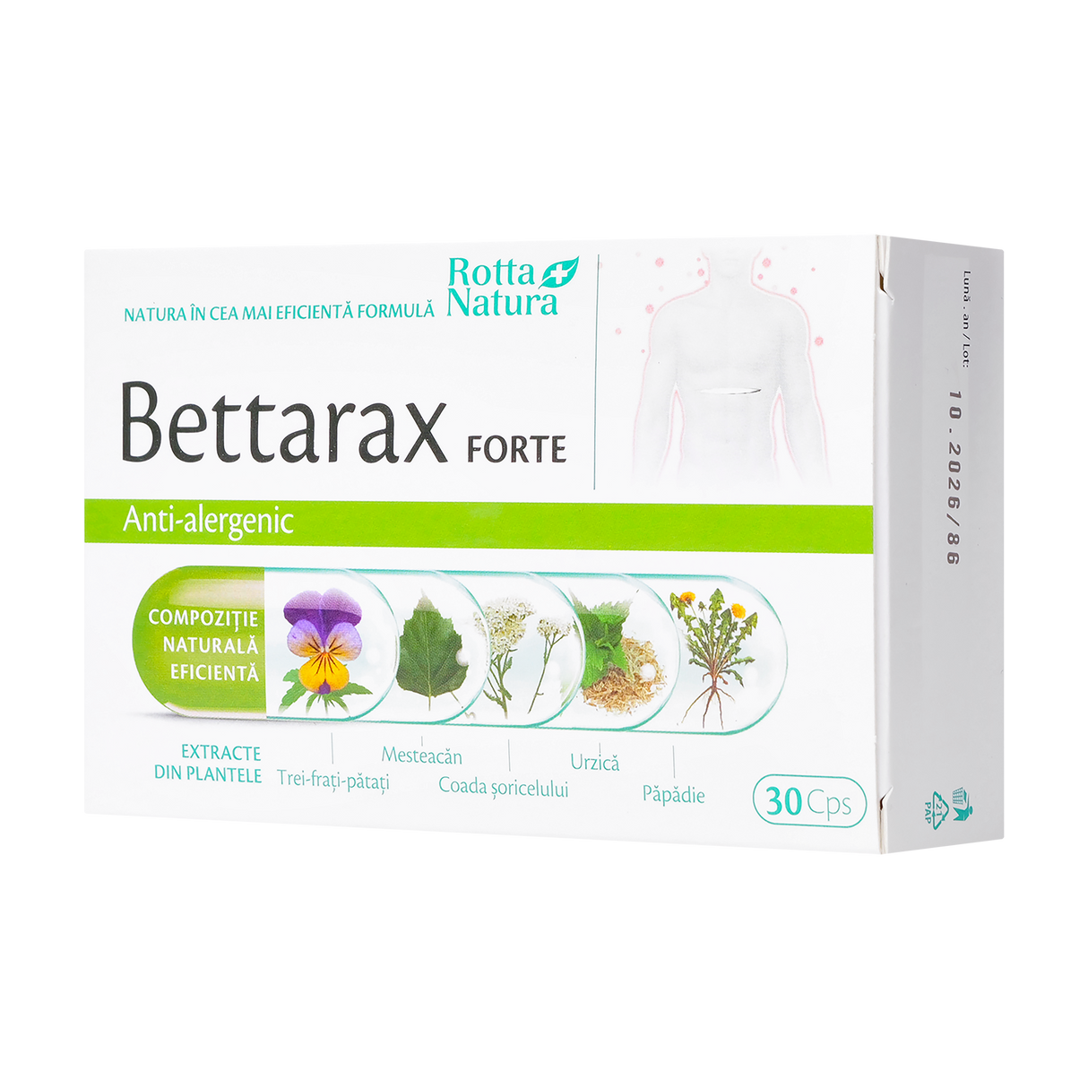 Bettarax forte antialergic 30 capsule