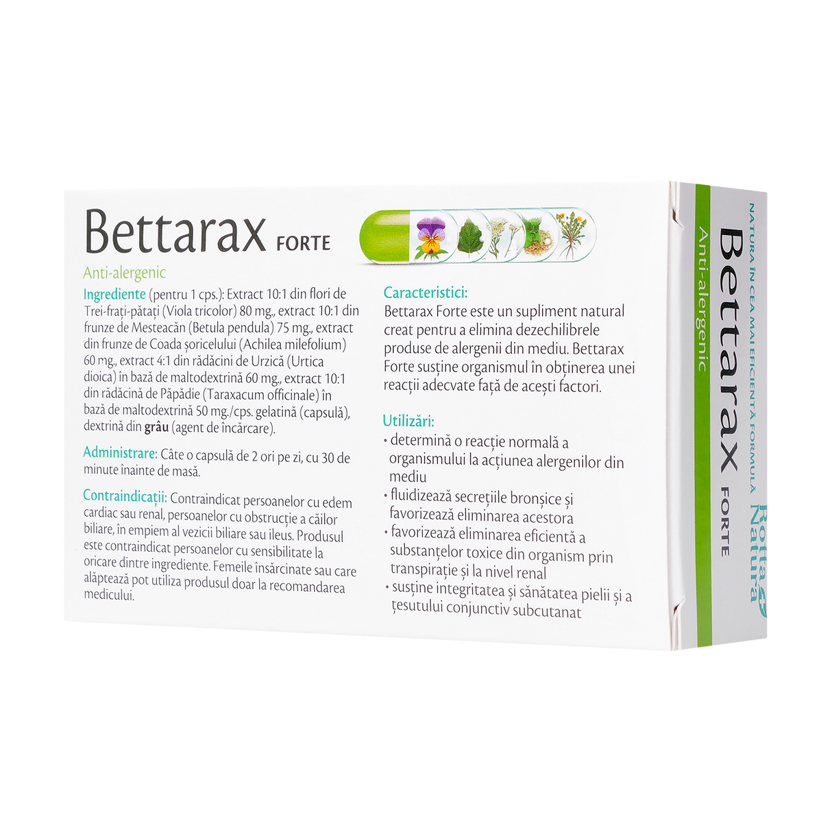 Bettarax forte antialergic 30 capsule