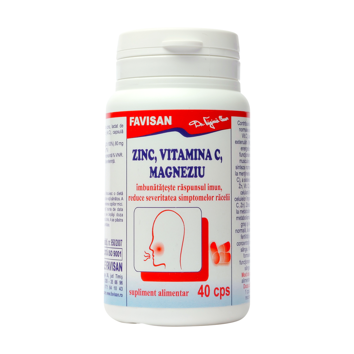 Zinc Vitamina C magneziu 40 capsule