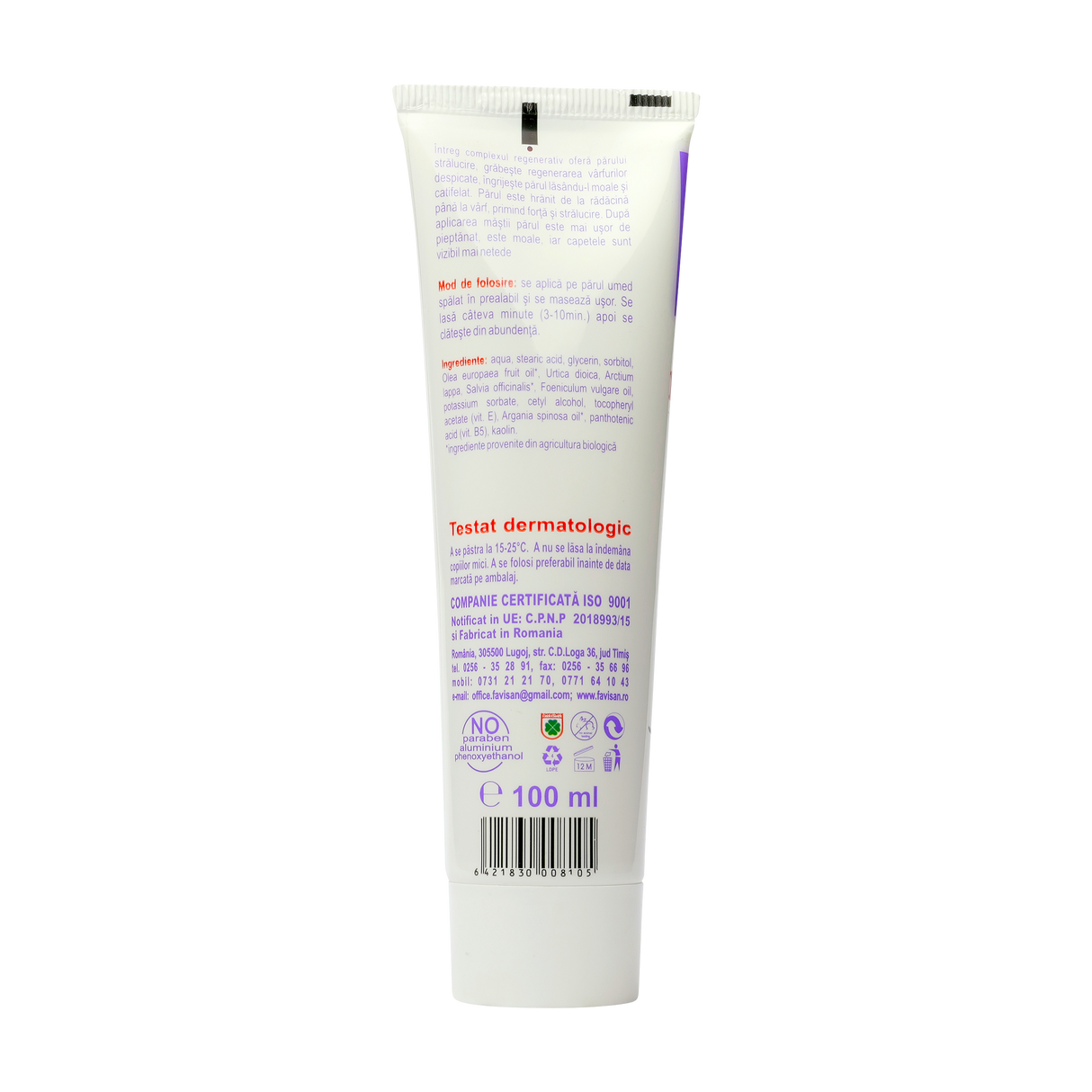 Masca regenerativa pentru par Favibeauty 100 ml