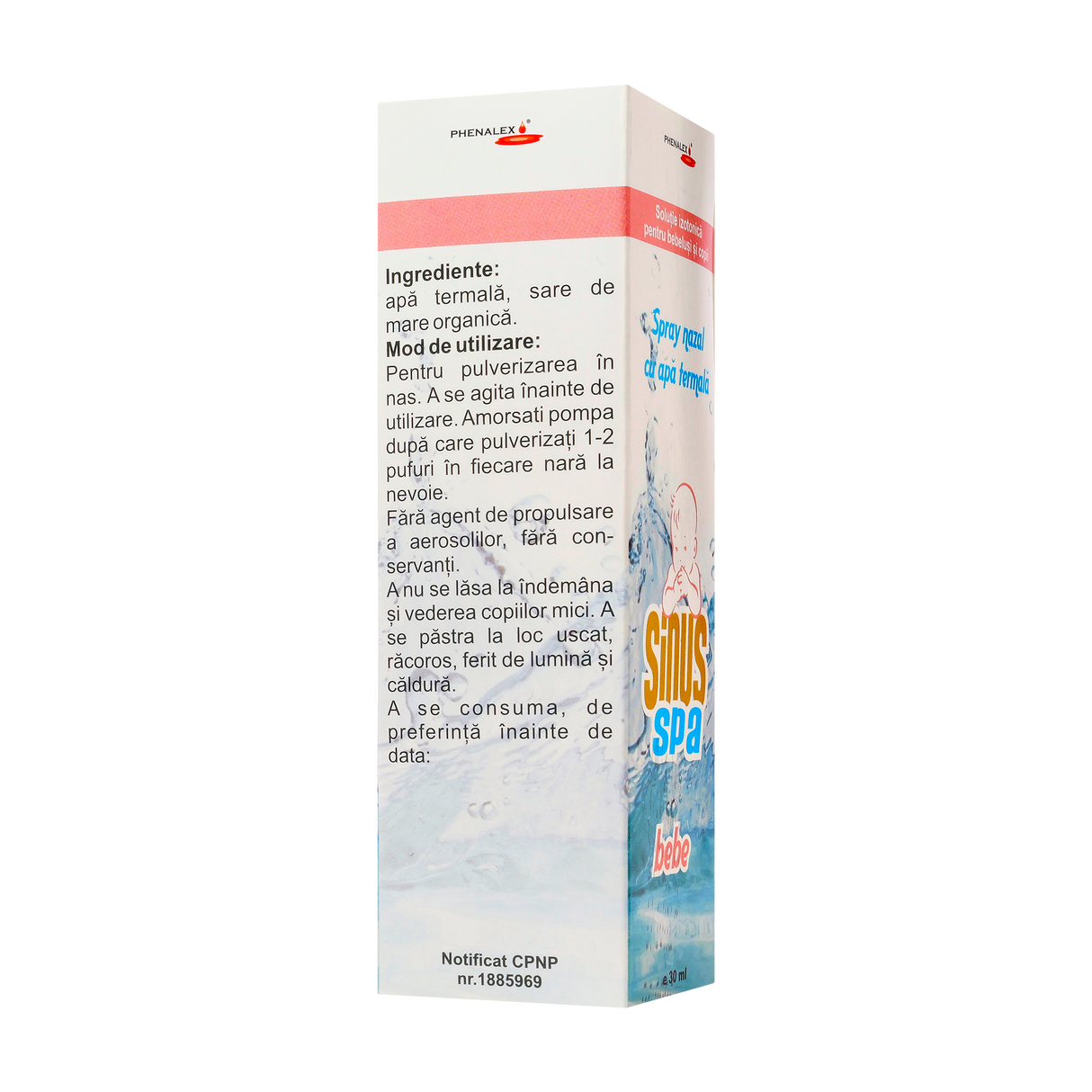 Sinus SPA bebe - spray nazal cu apa termala 30 ml