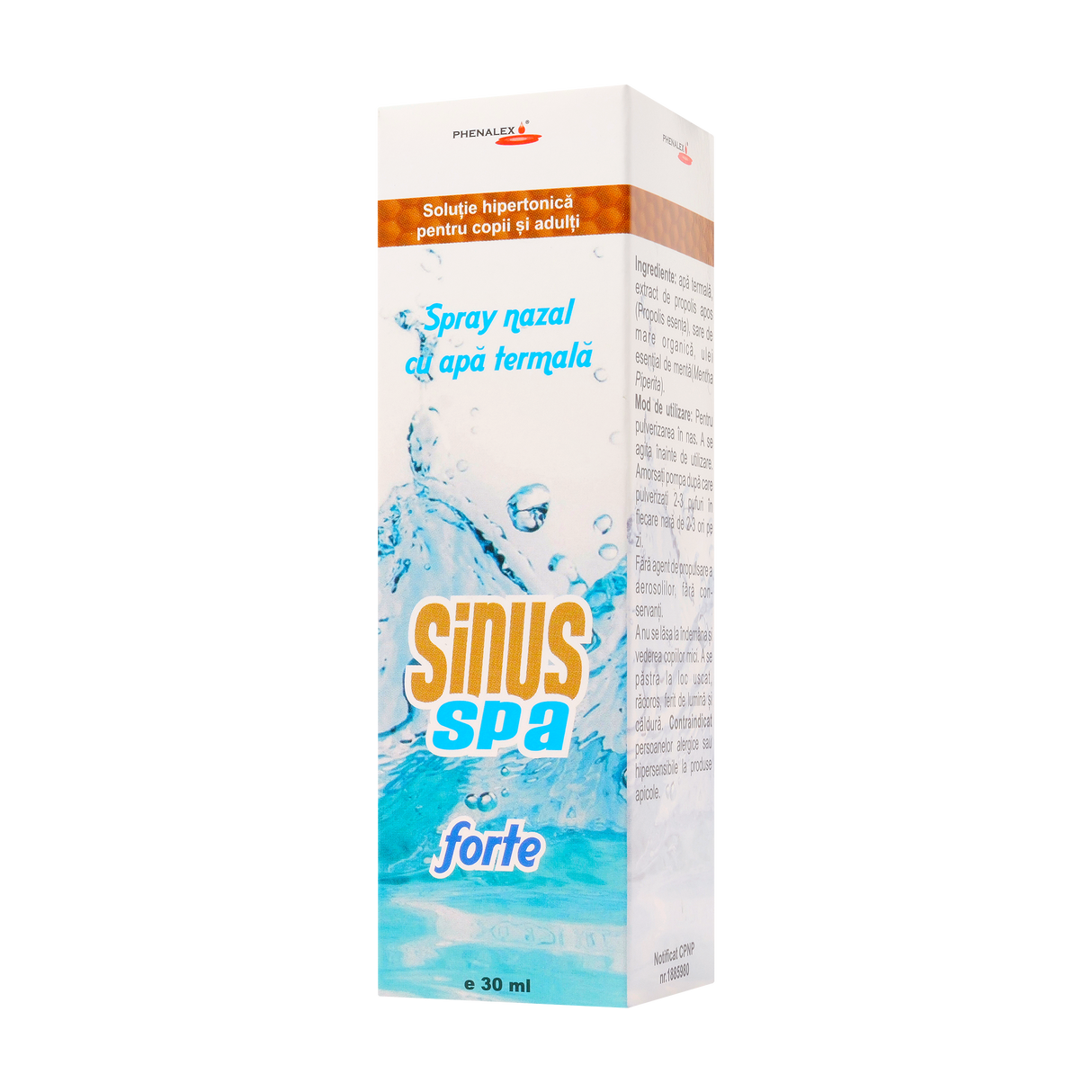 Sinus SPA forte - spray nazal cu apa termala 30 ml