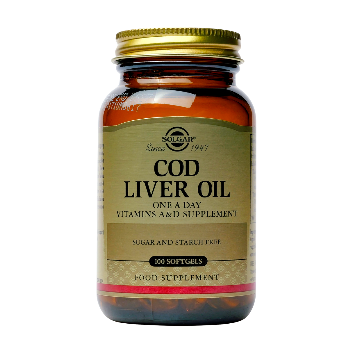 Cod liver oil softgels 100 capsule