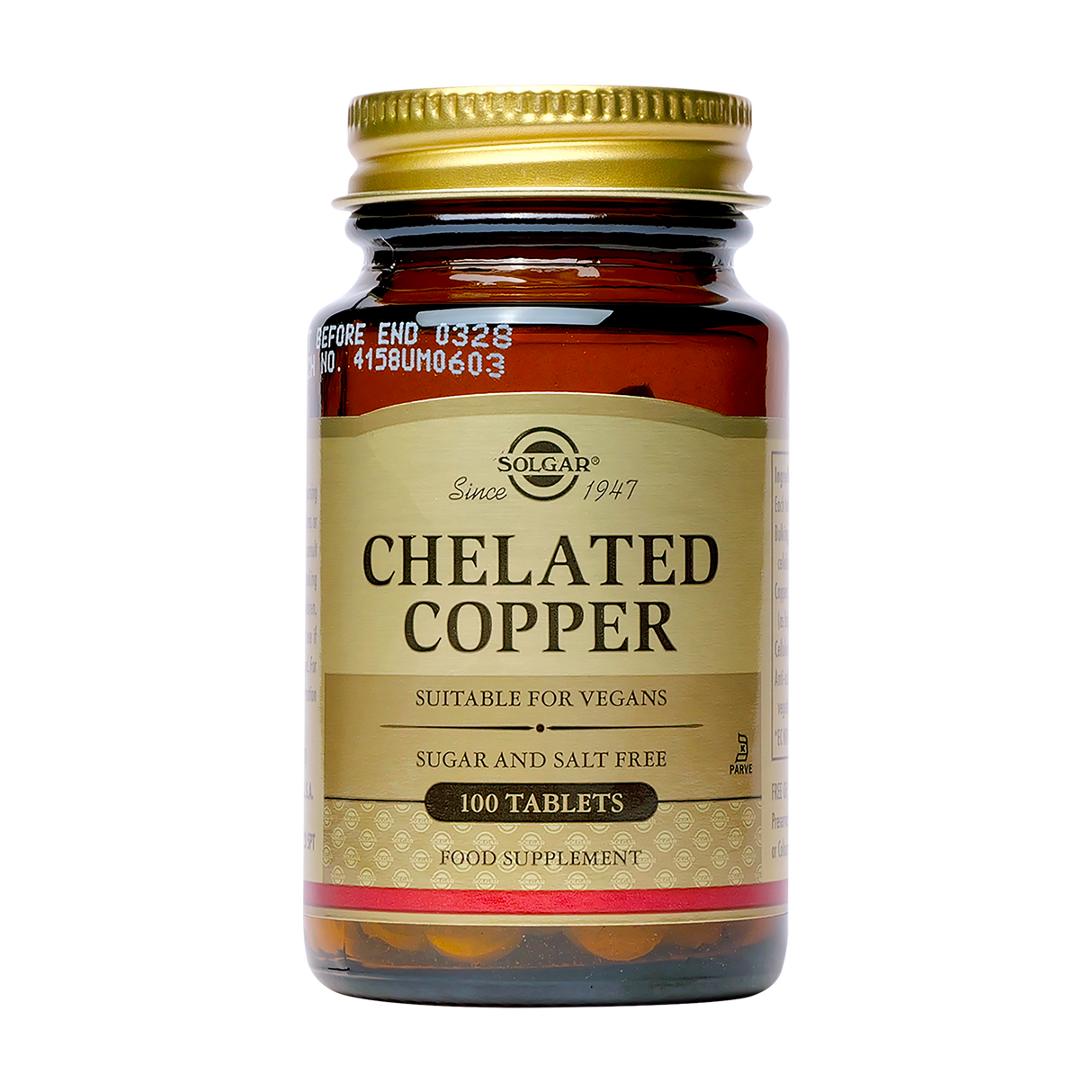 Chelated copper 100 comprimate