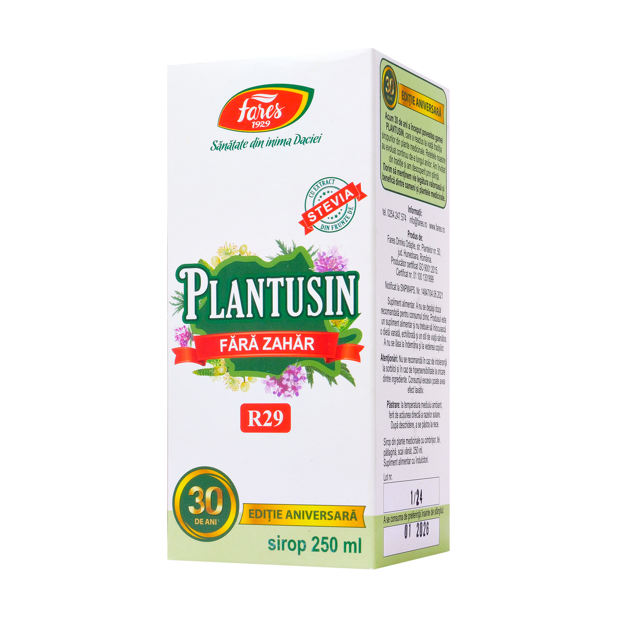 Sirop plantusin pentru diabetici 250 ml