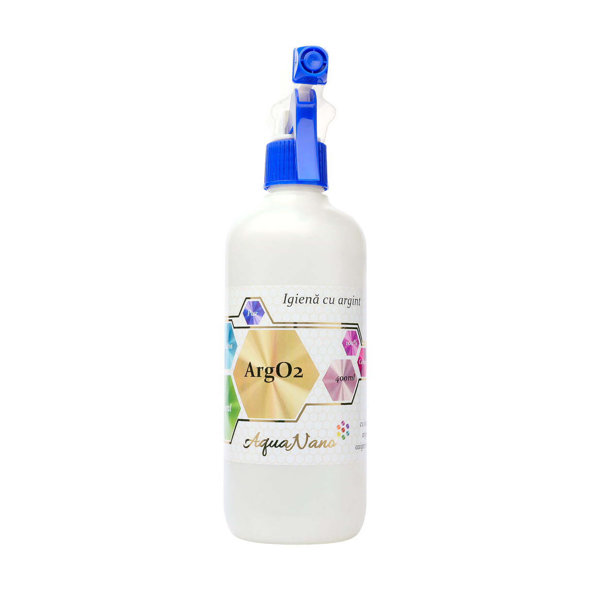 Solutie antibacteriana cu argint si oxigen activ argo2 400 ml