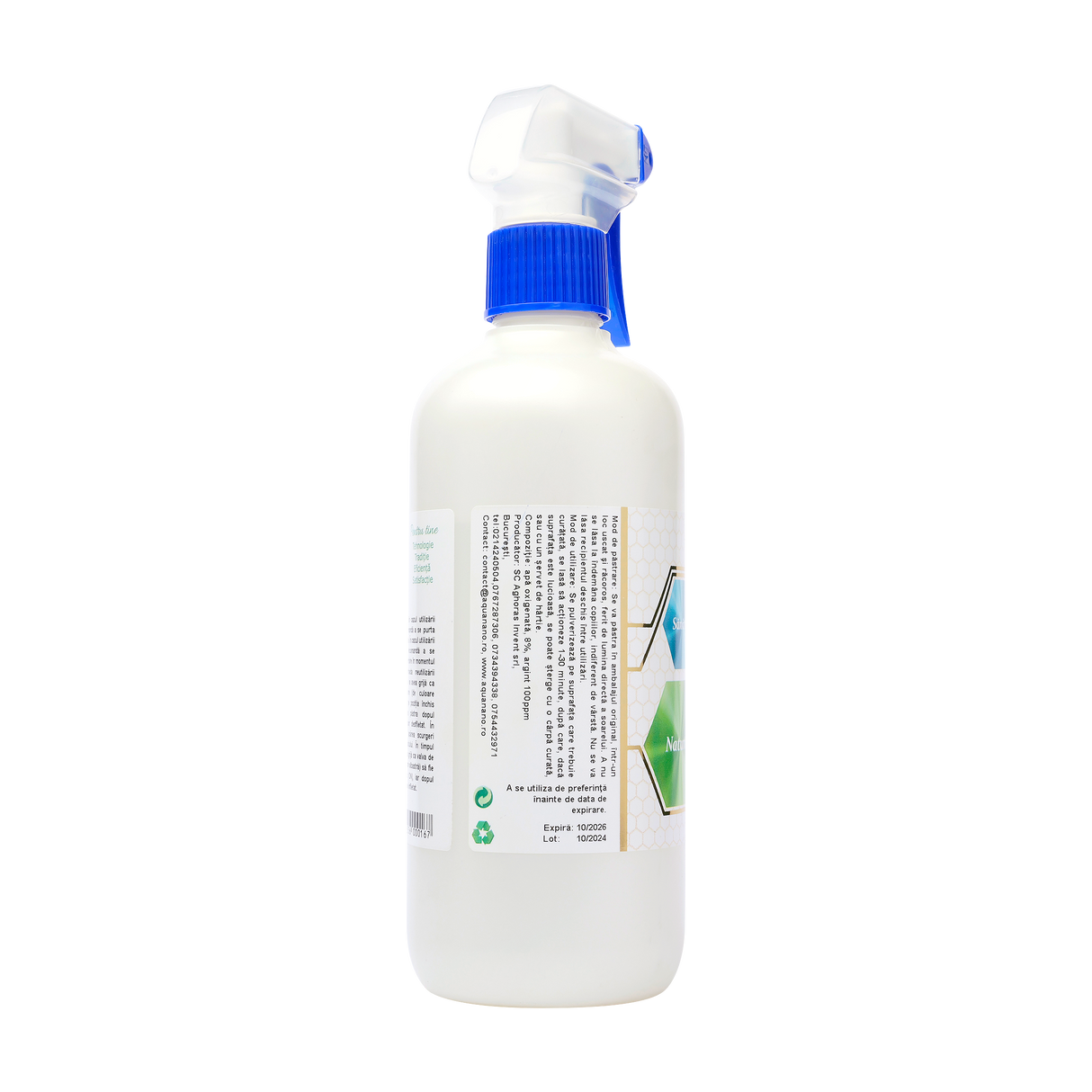 Solutie antibacteriana cu argint si oxigen activ argo2 400 ml