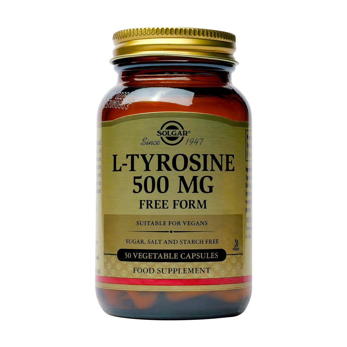 L-tyrosine 500mg 50 capsule Solgar