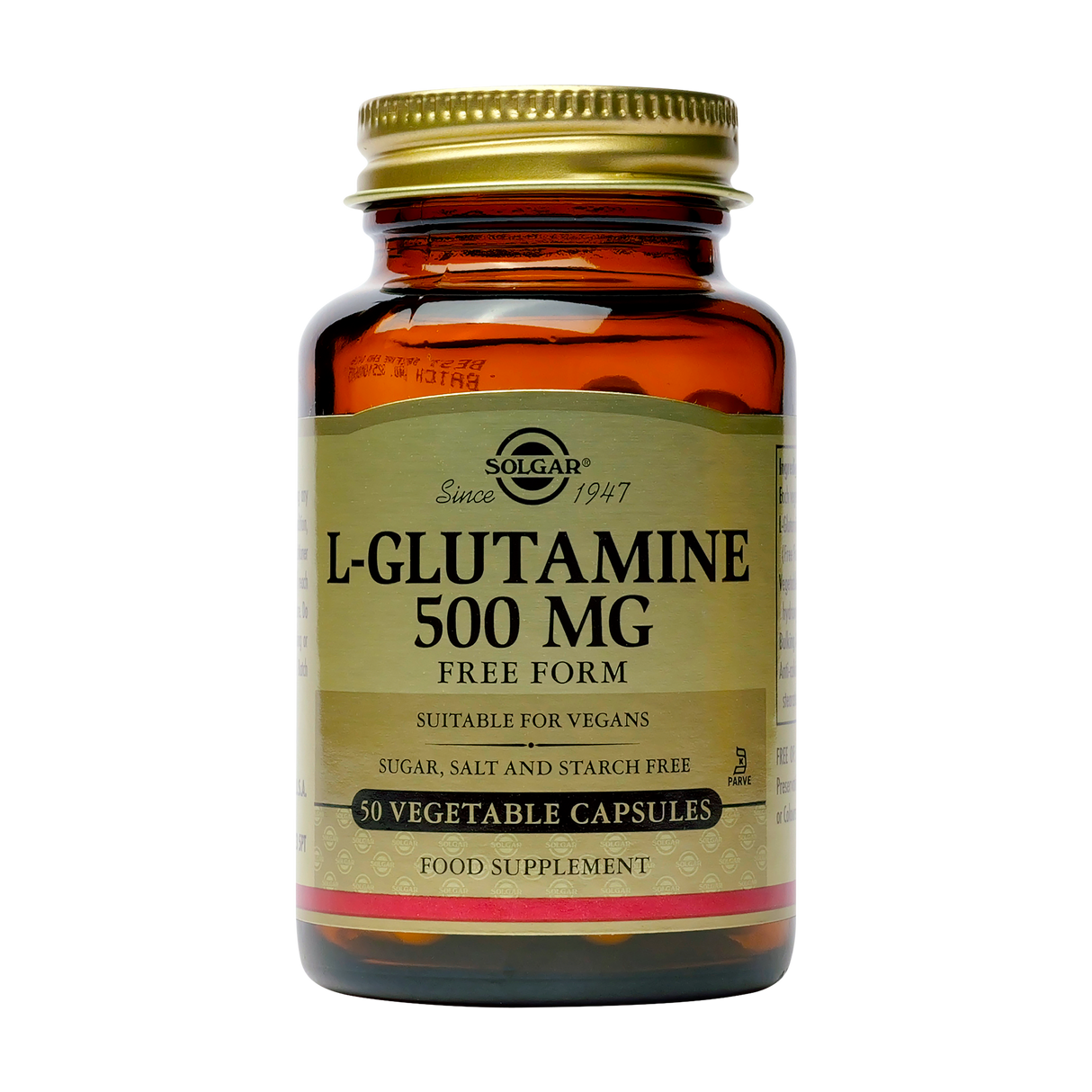 L-glutamine 500mg 50 capsule