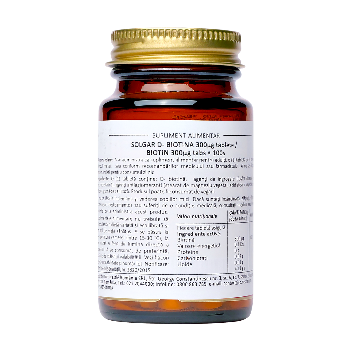 Biotin 300 mcg 100 tablete