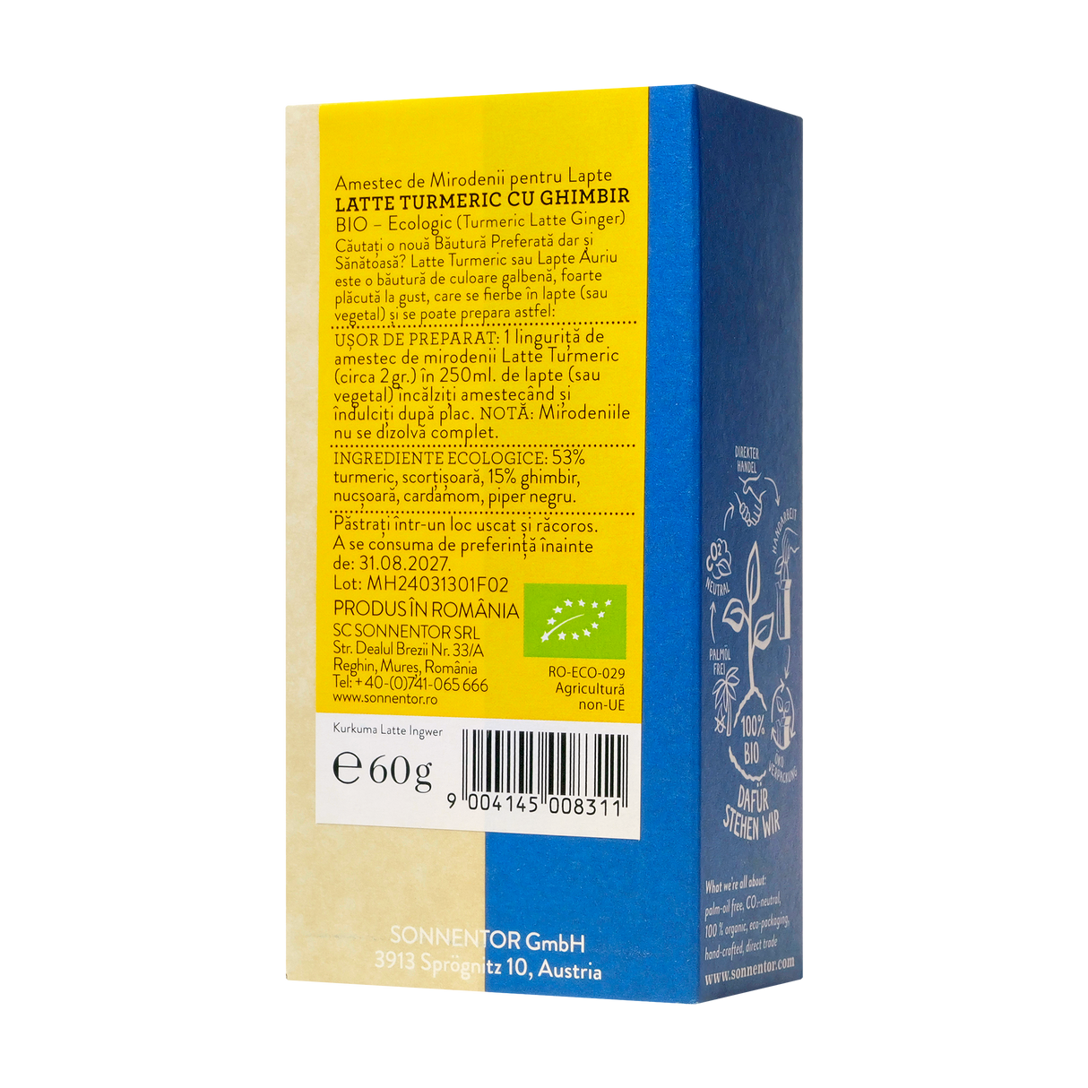 Latte-turmeric cu ghimbir 60 g