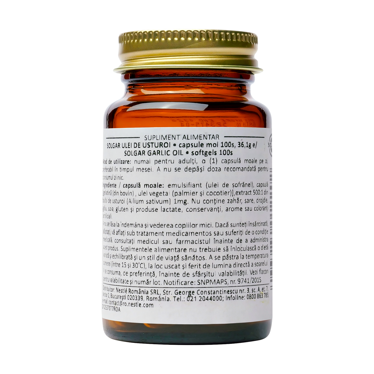Garlic oil softgels 100 capsule
