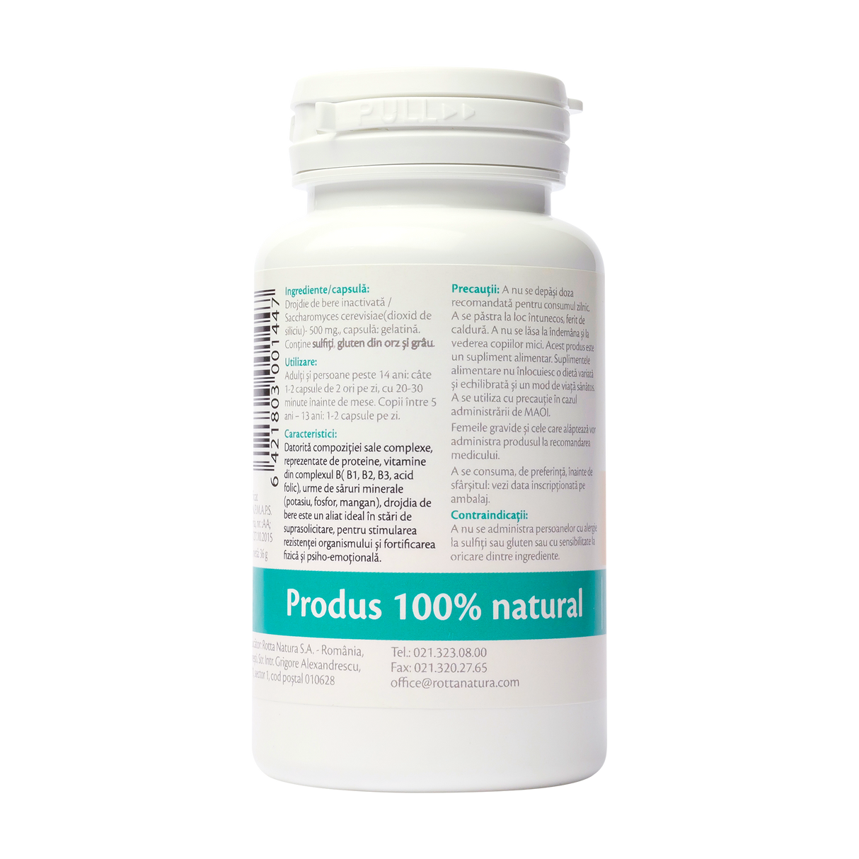 Drojdie de bere 500mg 60 capsule