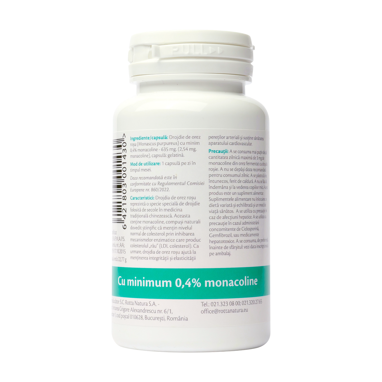Drojdie din orez rosu red yeast rice 30 capsule